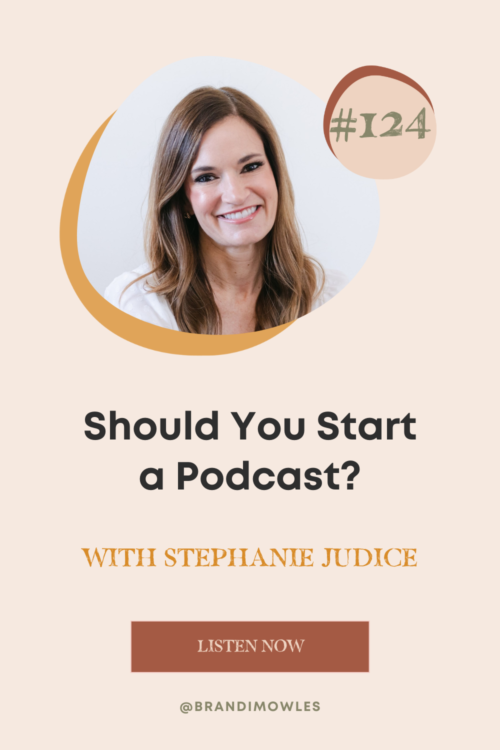 Image of Stephanie Judice on featured podcast graphic for the Serve Scale Soar podcast