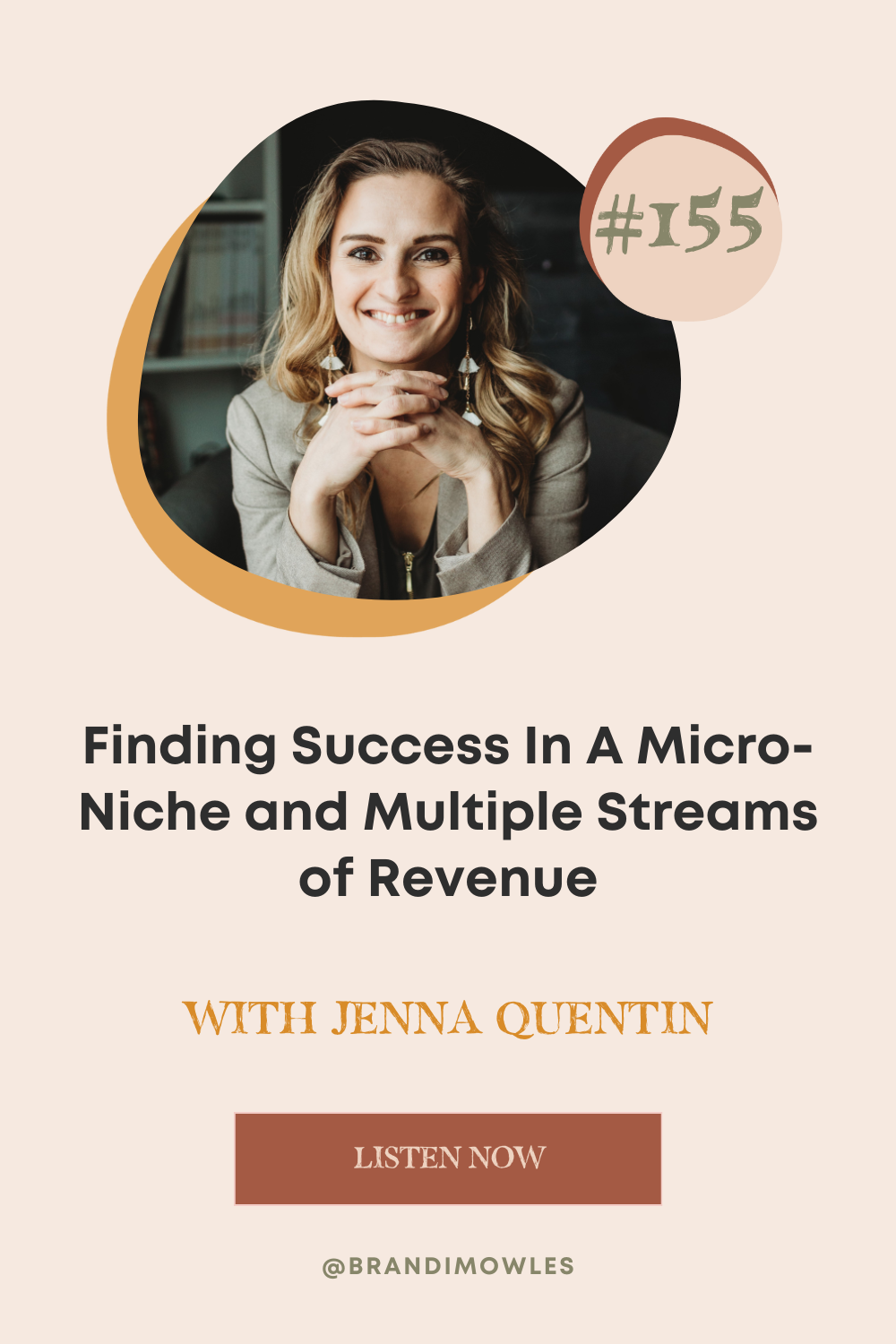image of Jenna Quentin on featured graphic for Serve Scale Soar® Podcast