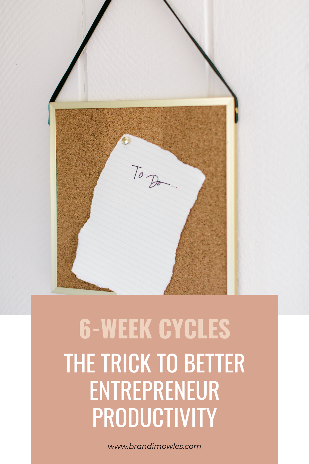 to do list on peg board that says 6 week cycles