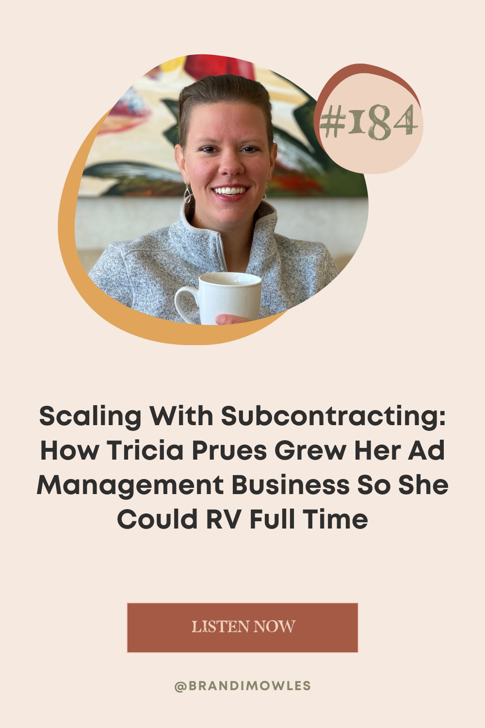 image of Tricia Prues on featured graphic for Serve Scale Soar® Podcast