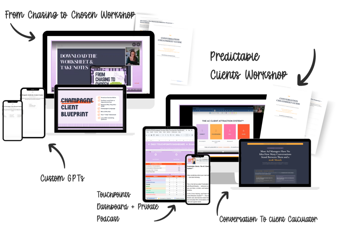 From Chasing To Chosen + Predictable Clients Workshops