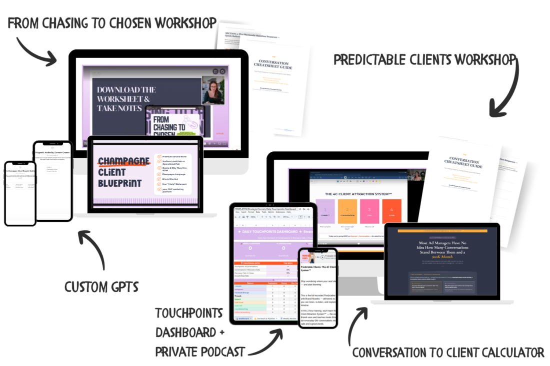 From Chasing To Chosen + Predictable Clients Workshops