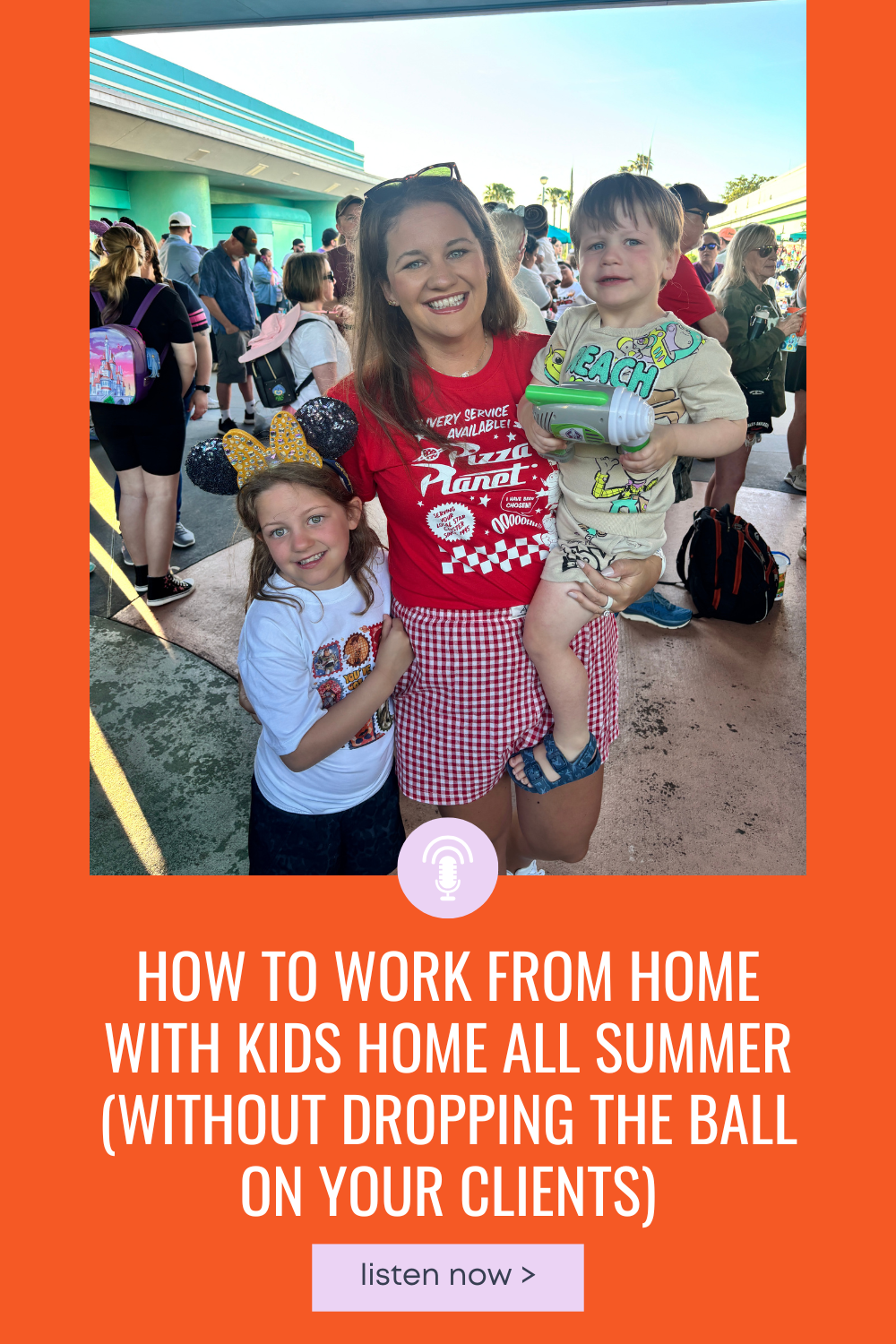 Brandi and Kids at Disney